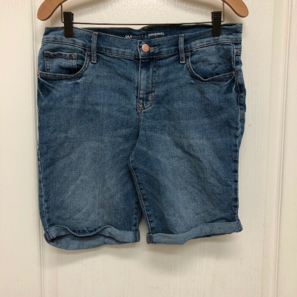 Old Navy Original Bermuda jean shorts BLUE STRETCH
